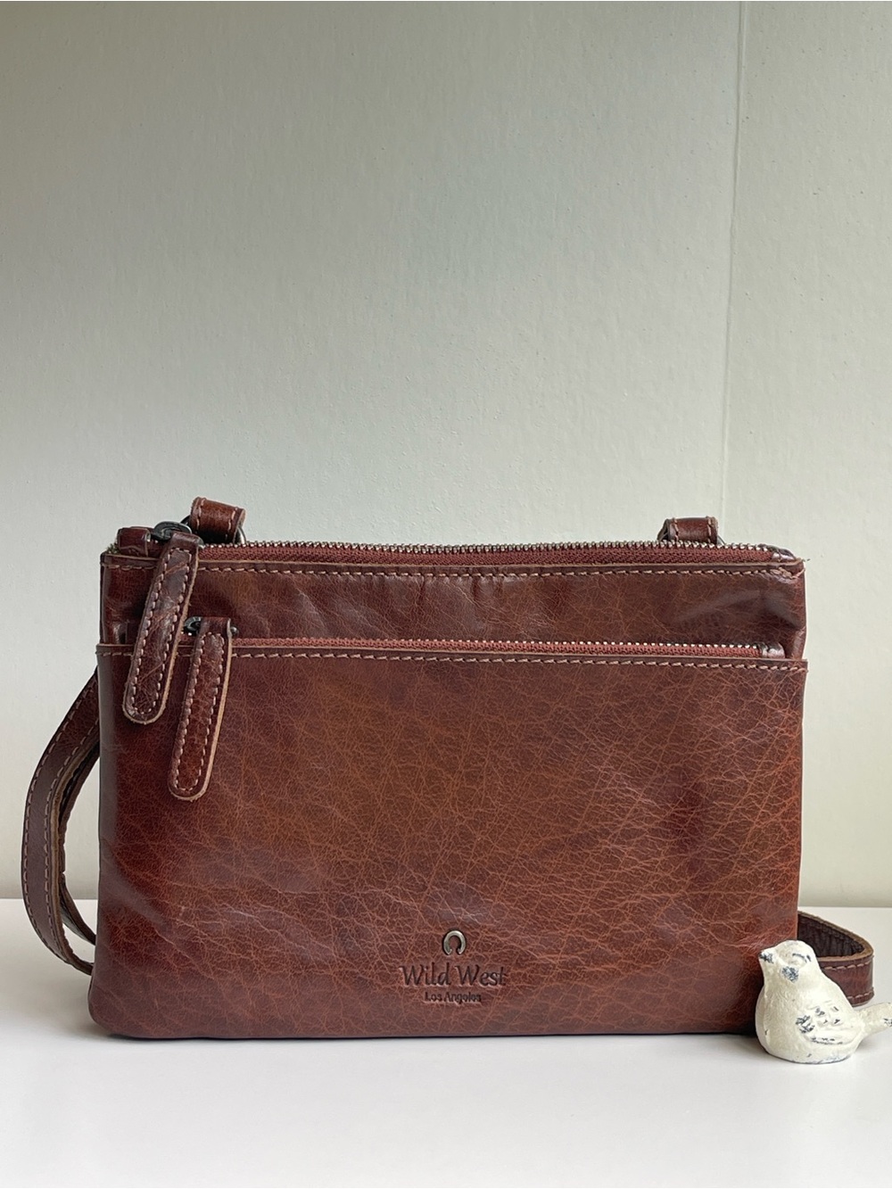 Wild West Los Angeles Genuine Leather Crossbody Bag